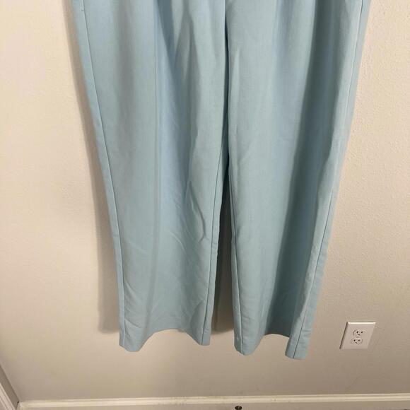 Abercrombie & Fitch Sloane Tailored Wide Leg Pants Women’s 32/14 Blue High Rise - Picture 3 of 8